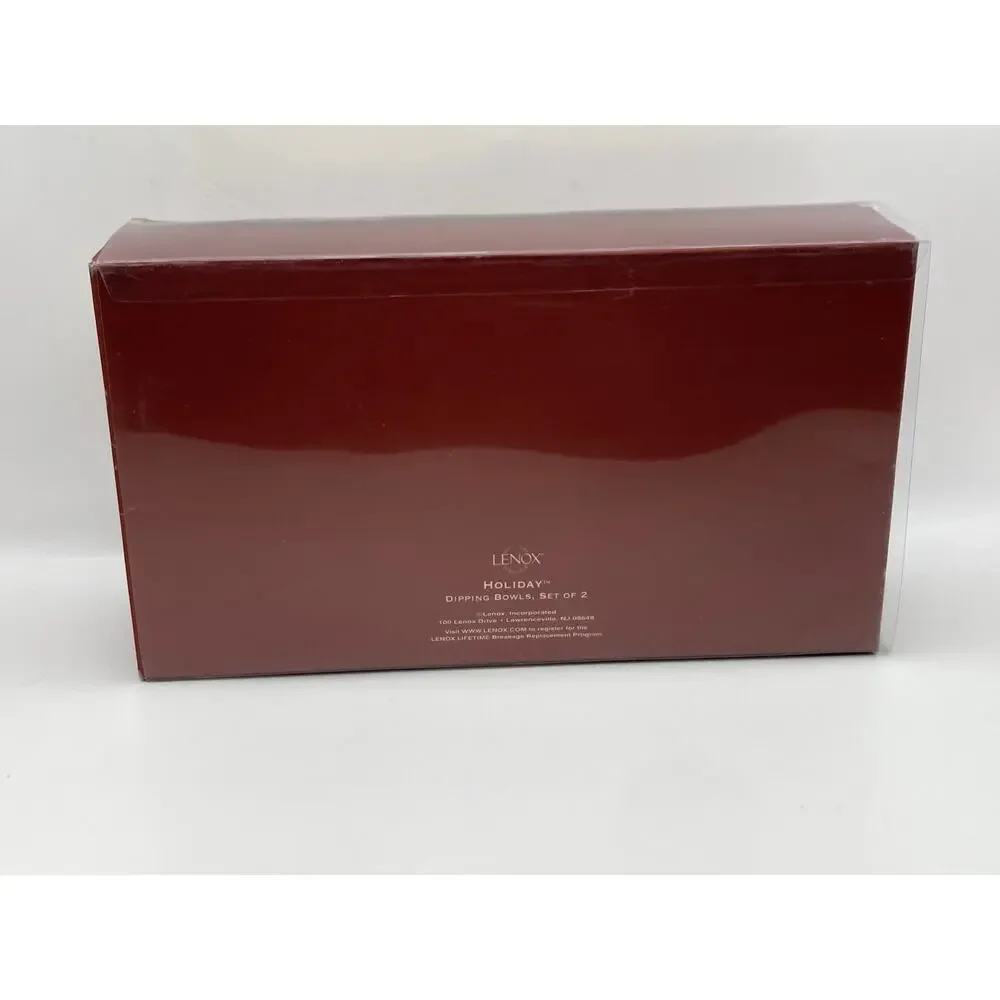 Lenox Holiday Christmas Holly Berry Dipping Bowls Set of 3 in Original Box